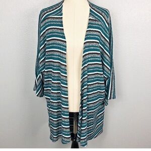 Lularoe Lindsay kimono cardigan, ribbed sweater